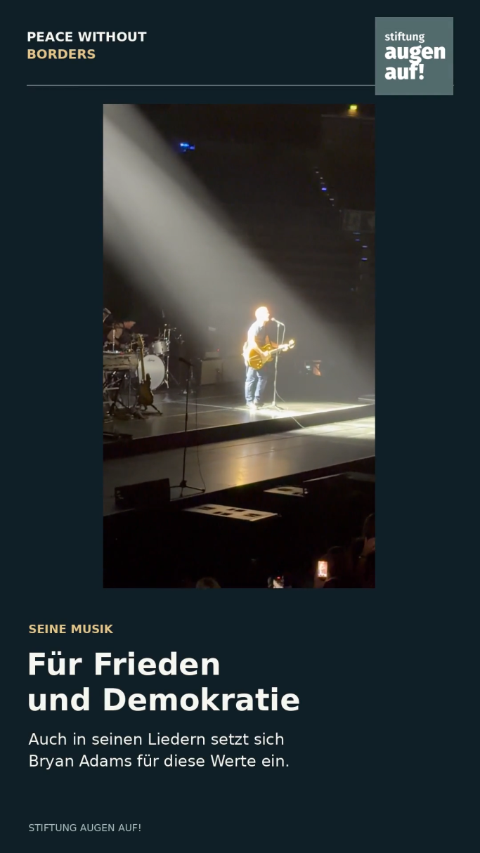 Bryan Adams beim Konzert
